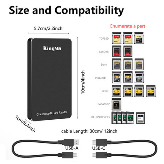 Kingma CFexpress B USB3.1 Card Reader - 2